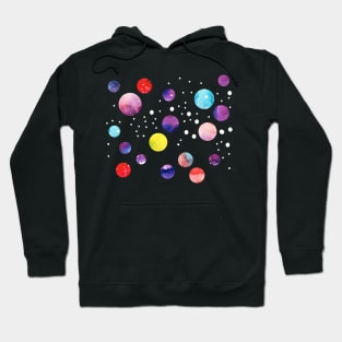 watercolor dot pattern Hoodie